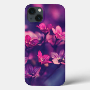 lila blomster estetisk iphone 13-fodral.
