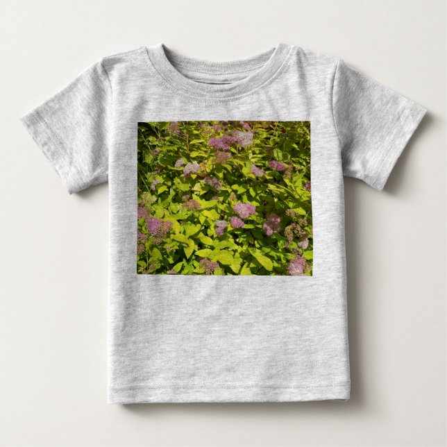 Lila Blomsterträdgård Barn T-Shirt (Framsida)