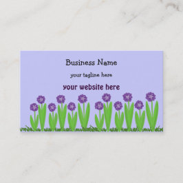 Lila Blomsterträdgård Visitkort