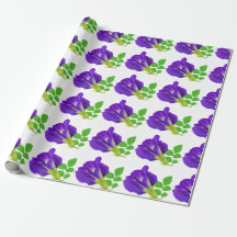Lila Bloom Blommigt Gift-figursättning