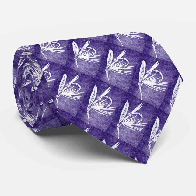 "Lila Blöt Fly" Trout Fly Tie Slips (Rullad)