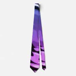 Lila Blue and Black Abstrakt Swirl Neck Tie Slips