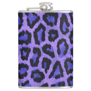 Lila Blue Black Leopard Animal Print Fickplunta