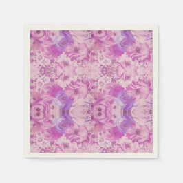 Lila Blue Flower Abstrakt Pappersservett