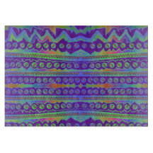 Lila Blue Geometric Cinnboard