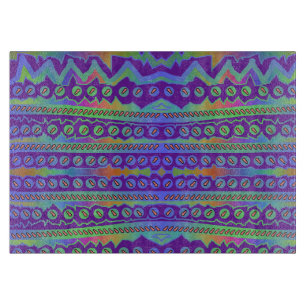 Lila Blue Geometric Cinnboard