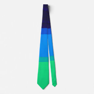 Lila Blue Grönt Ocean modern abstrakt konst Slips