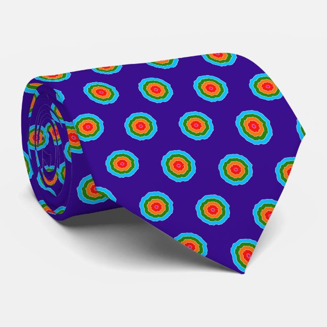 Lila Blue Grönt Orange Red Dot Mönster Slips (Rullad)