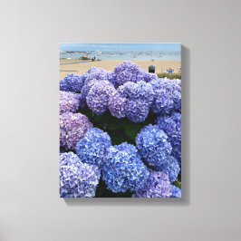 Lila, Blue Hydrangea Wrapped Canvas