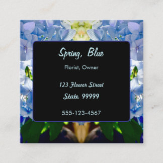 Lila Blue Hydrangeas Bouquets Lojalitetskort