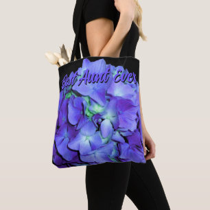 Lila blue Hydrangeas lila blommor Best Moster Tygkasse