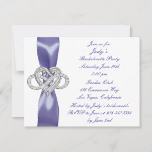 Lila Blue Infinity Heart Bachelorette Party