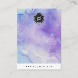 Lila Blue Marble Logotyp Ararrings Jewelry Visning Visitkort