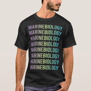 Lila Blue Marine Biology Biolog T Shirt