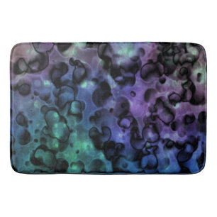 Lila Blue N Abstrakt Bubbles Bath Mat Badrumsmatta