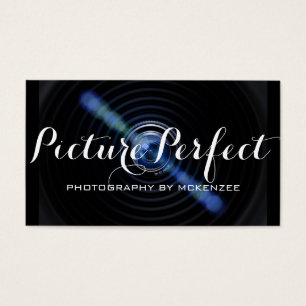 Lila Blue Photograf Card Visitkort