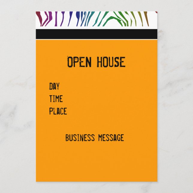 Lila Blue Rand African Zebra Mönster (Framsida)