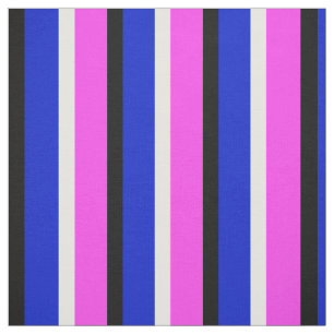 Lila Blue Rand Textile Tyg