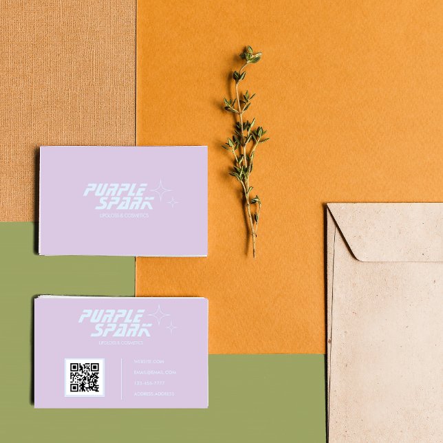 Lila Blue Small Business Visitkort (Skapare uppladdad)