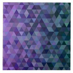 lila blue triangles keramiska tile kakelplatta