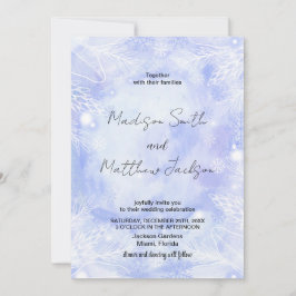 Lila Blue Wedding-inbjudningar Inbjudningar