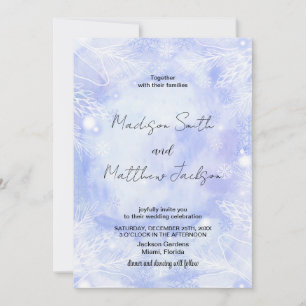 Lila Blue Wedding-inbjudningar Inbjudningar