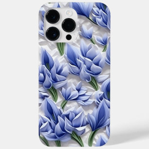 LILA BLUE WHITE 3-D PAPPRA BLUEBELLER