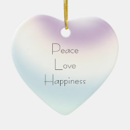 Lila Blue White Ombre Julgransprydnad Keramik