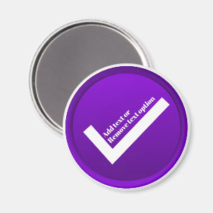 Lila bockmarkeringssymbol magnet