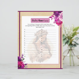 Lila Boho Baby Namn Game