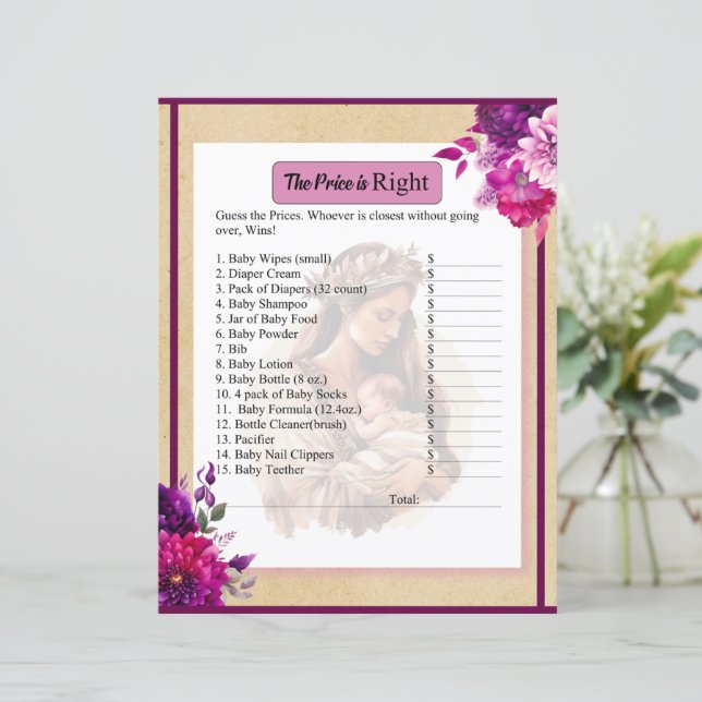 Lila Boho Baby Pris är Höger Game (Stående Fram)