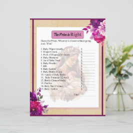 Lila Boho Baby Pris är Höger Game