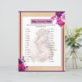 Lila Boho Barnrumsfest Djurmatchning