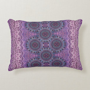 Lila Boho Stil Prydnadskudde
