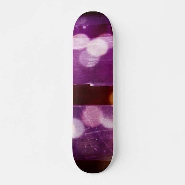 Lila Bokeh Abstrakt Skate Board (Framsida)