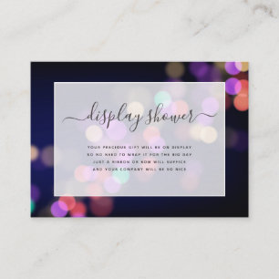 Lila Bokeh Möhippa-kuvert Tilläggskort