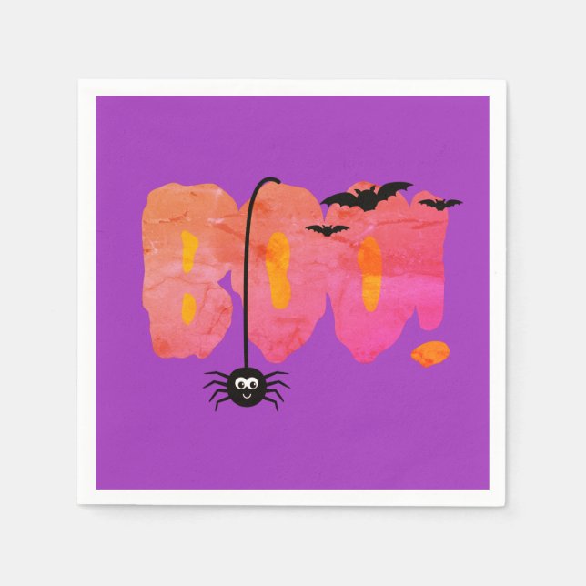 Lila Boo Pappersservett (Framsidan)