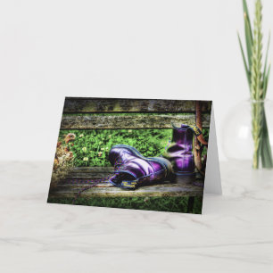 Lila Boots Card Kort