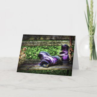 Lila Boots Card Kort