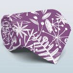 Lila Botanical Silhouette Slips<br><div class="desc">Botanisk blommigt och bladsilhuetter av löv och blommor på lila. Originalkonst av Nic Squirrell.</div>