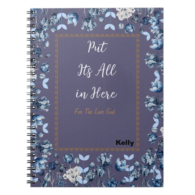 Lila Botanisk Anteckningsbok (Framsidan)