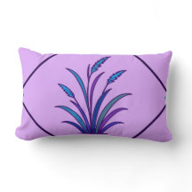 Lila Botanisk Gräsdesign | Modern Dekoration