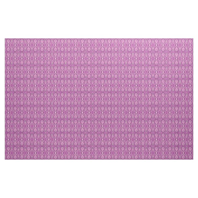 Lila botanisk mandala – elegant blomstergeometri tyg (Yard)