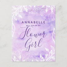 Lila botaniska Blommigten blir du min ungflicka.