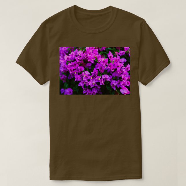 Lila bougainvillea blomma 1 t shirt (Design framsida)