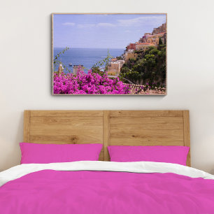 Lila Bougainvillea med tanke på Poster av position