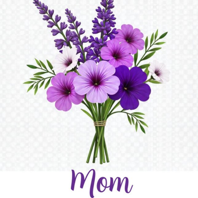 Lila Bouquet (The flower displays a different shade of purple, creating a vibrant flower arrangement!)