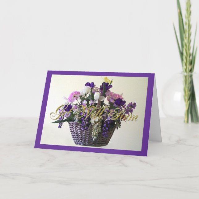 Lila Bouquet kommer snart Kort (Framsida)