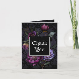 Lila Bouquet på Svarta Snöre | Photo Tack Kort