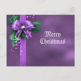 Lila Bow Helgdag julkort Vykort